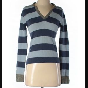 Aqua blue/gray cashmere sweater sz. XS